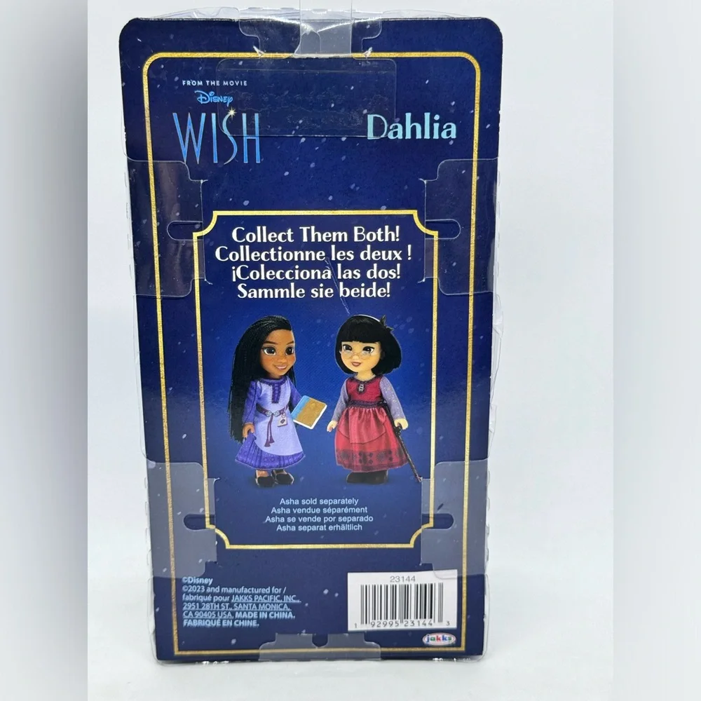 NIB Disney’s Wish Dahlia Petite Doll 6 Inches Tall, Pocket Size
